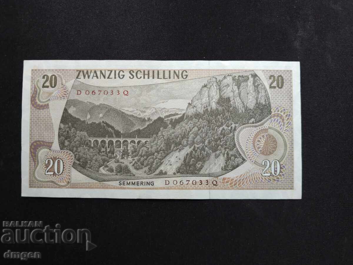 20 Schilling Austria 1967 with price € 2.50 | 4.89 BGN