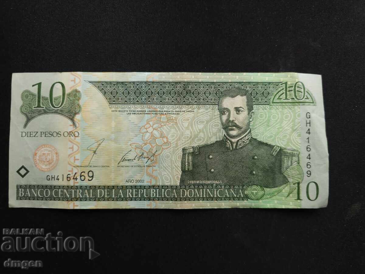 20 pesos Republica Dominicană 2002