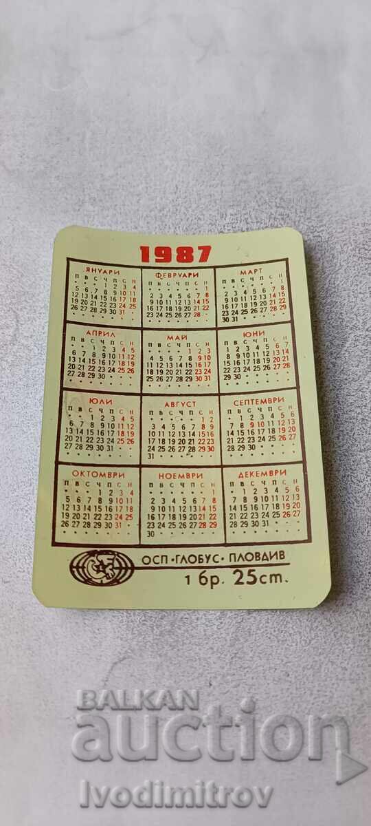 Calendar cu rățuște într-o mașină în drum spre Bulgaria 1987 cu preț € 0.88 | 1.72 BGN