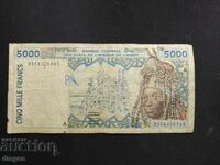 5000 franci Coasta de Fildeș