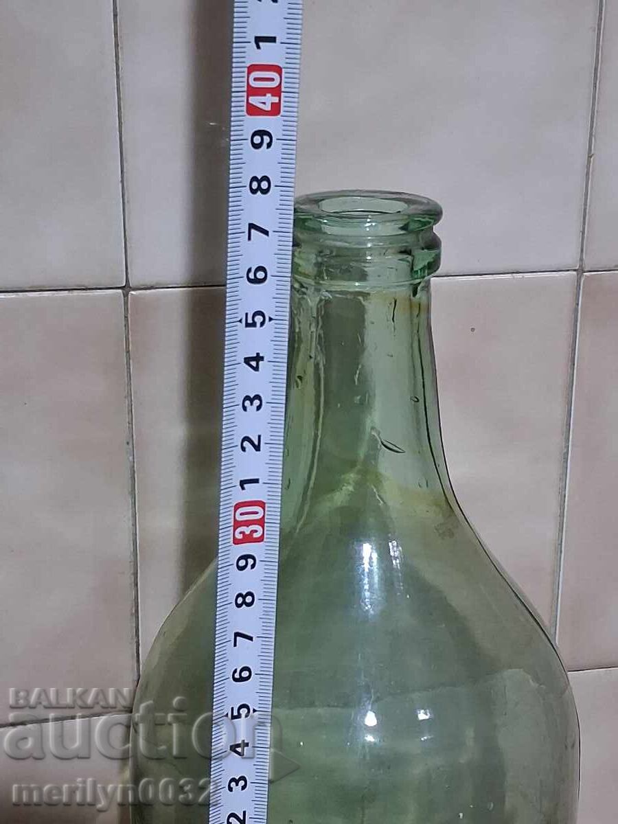 Sticla pentru apa minerala 3 litri sticla anii 1960 cu dop - 6