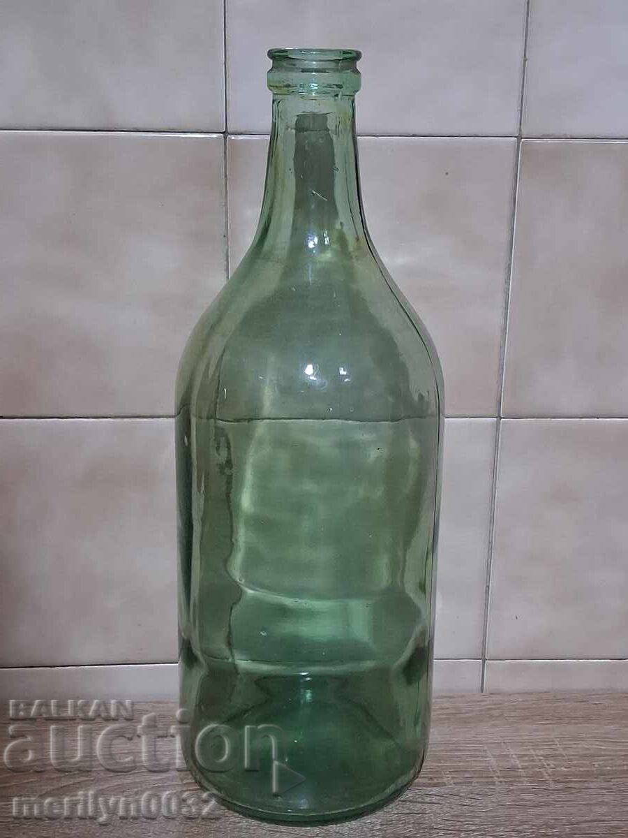 Sticla pentru apa minerala 3 litri sticla anii 1960 cu dop
