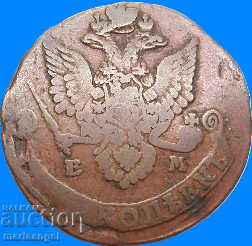 5 copeici 1782 Rusia 49,32g 41.5mm cupru - 7