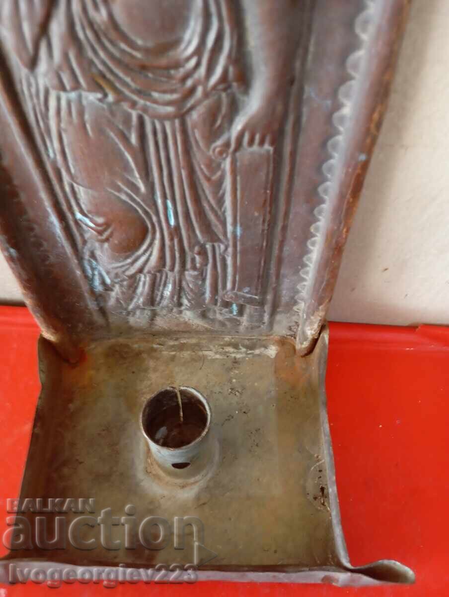 veche candelă din cupru, cădelniță, sfeșnic - 5 veche candelă din cupru, cădelniță, sfeșnic - 5