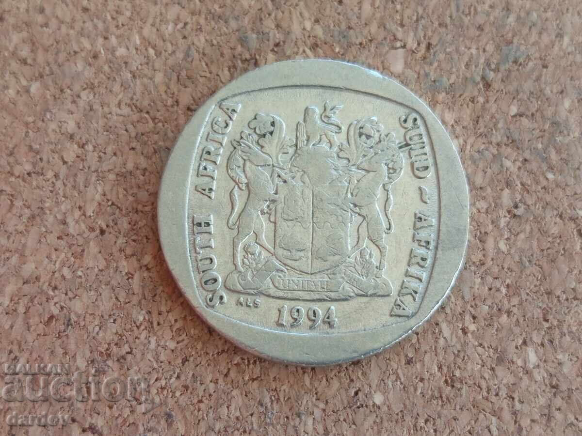 Africa de Sud 5 Rand 1994 cu preț € 0.85 | 1.66 BGN