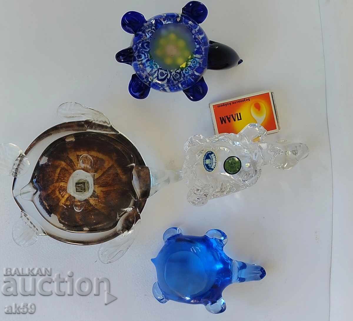Licitație Prespapier-uri din sticlă țestoase