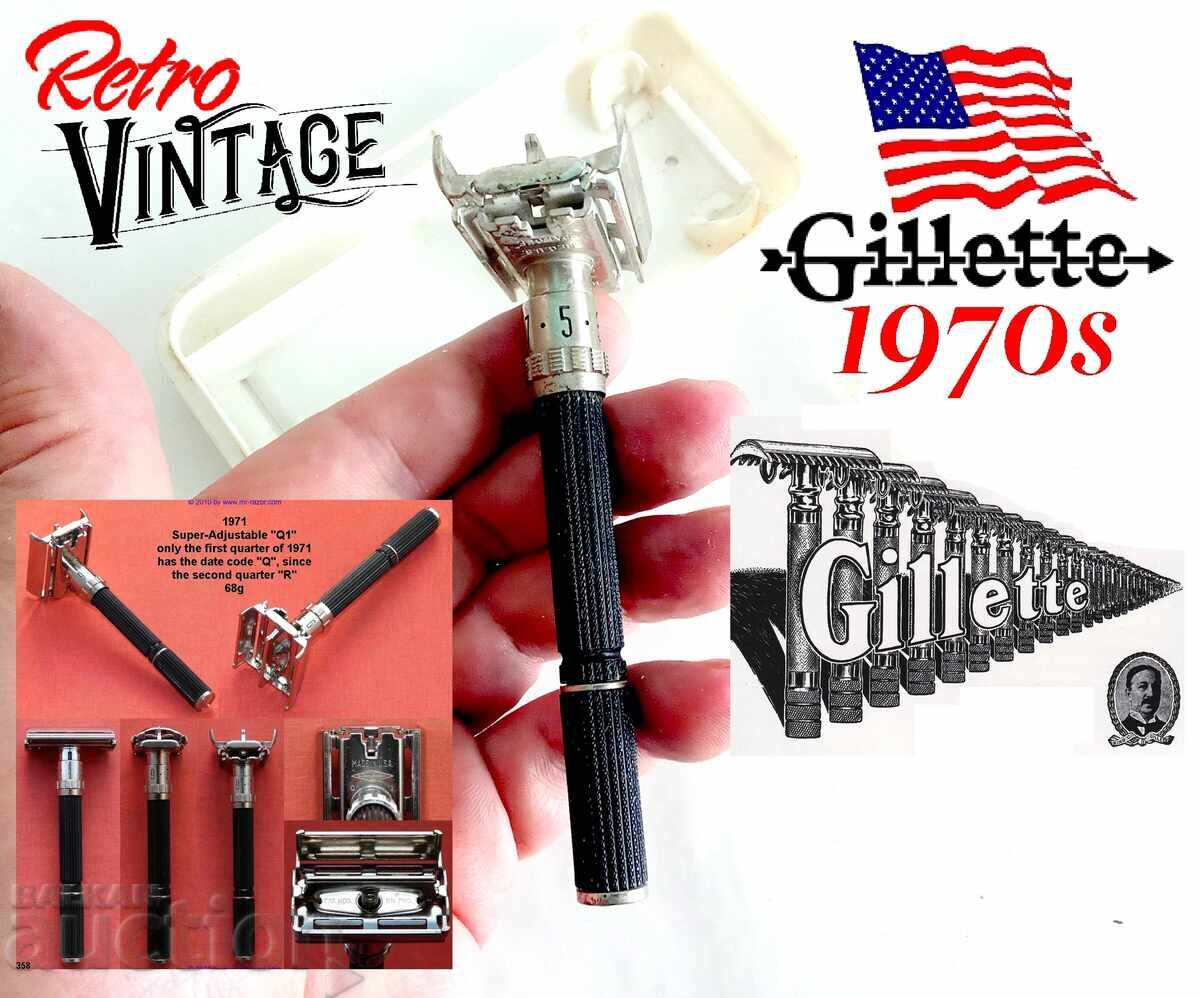 Aparat de ras de colecție Gillette Super Adjustable