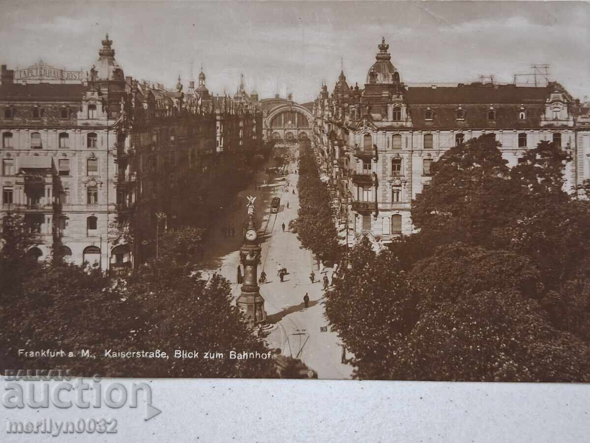 Fotografie carte poștală Frankfurt 1925