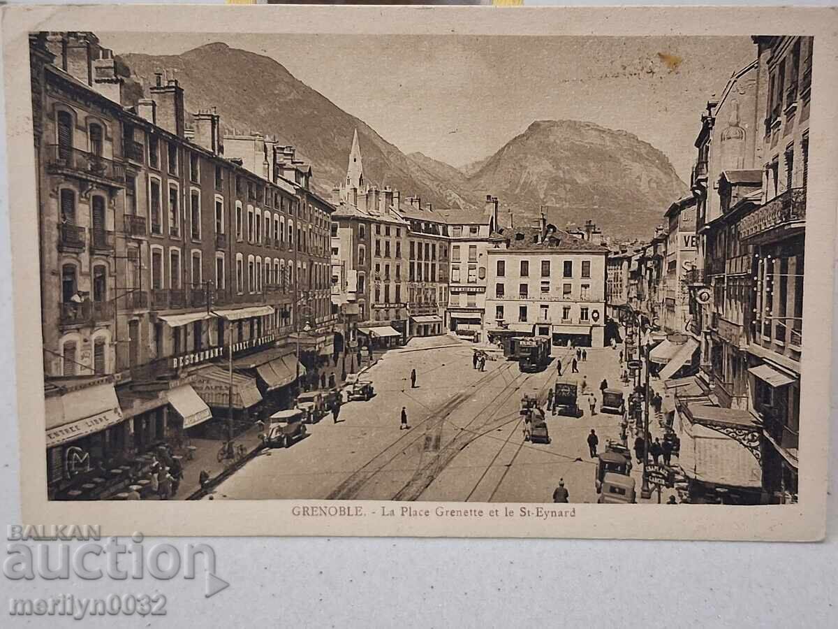 Снимка пощенска картичка Гренобъл 1931 г