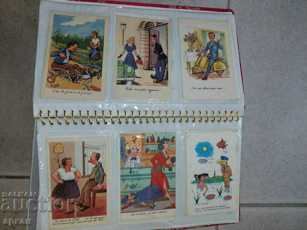 Carduri franceze - o colecție de 60 de desene animate color cu preț € 300.00 | 586.75 BGN
