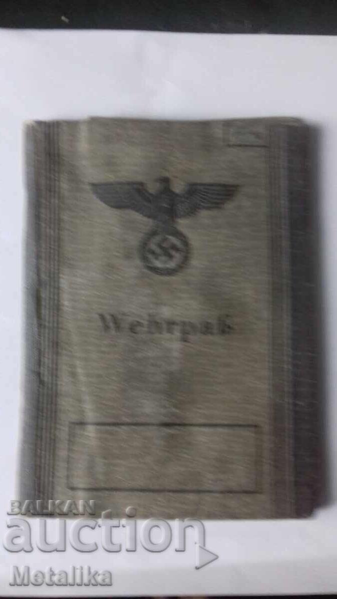 Carnet militar vechi. Germania Nazistă