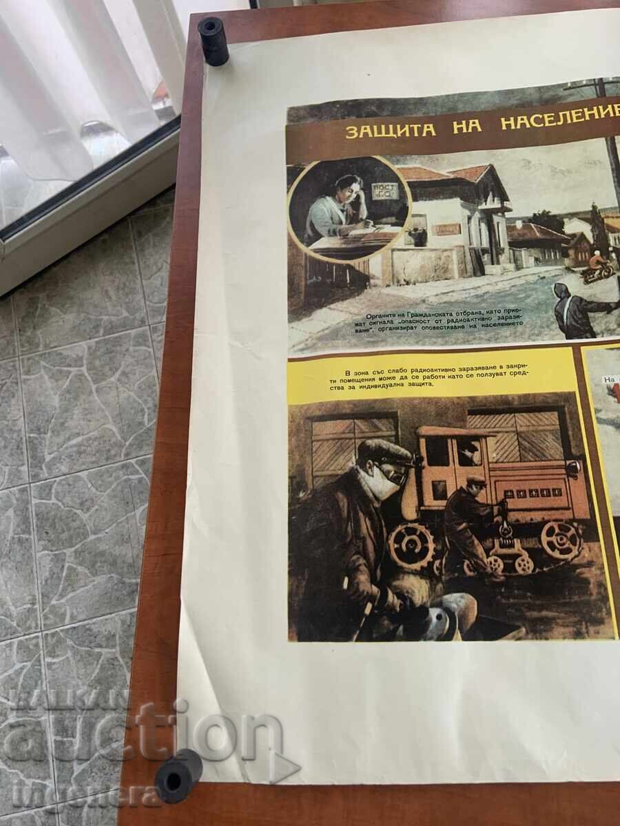 Livrarea PLANȘĂ EDUCAȚIVĂ MILITARĂ APĂRARE CIVILĂ - 98 X 70 CM
