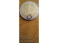Monedă de 2 euro cu eroare 2019, cifra unu este cifră romană!