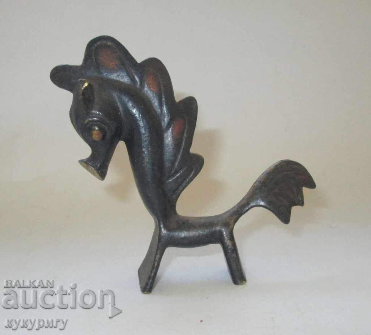 Vintage Russian cast iron art figurine statue Little Horse cast iron