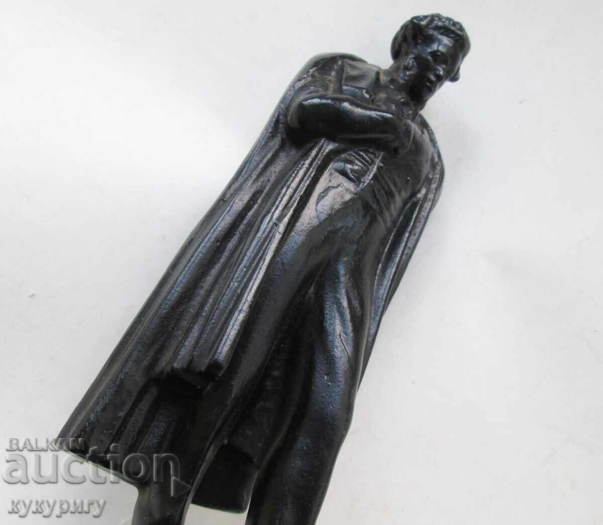 Antique Russian cast iron statuette figure Pushkin cast iron KASLI - 5