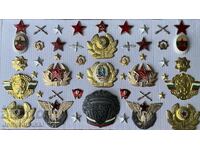 LOT Cocarde, Monograme, Stele, Steluțe—48 bucăți