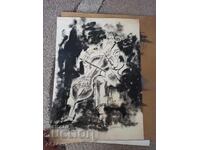 EVSTATI MARINOV, MIXED MEDIA LARGE SIZE 4 PIECES