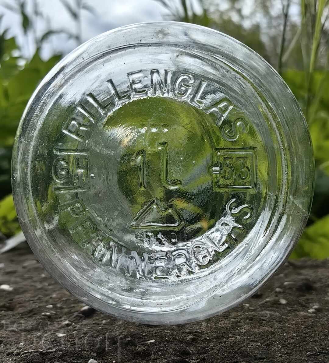 BORCAN VECHI DIN STICLĂ RILLENGLAS PFANERGLAS - 5