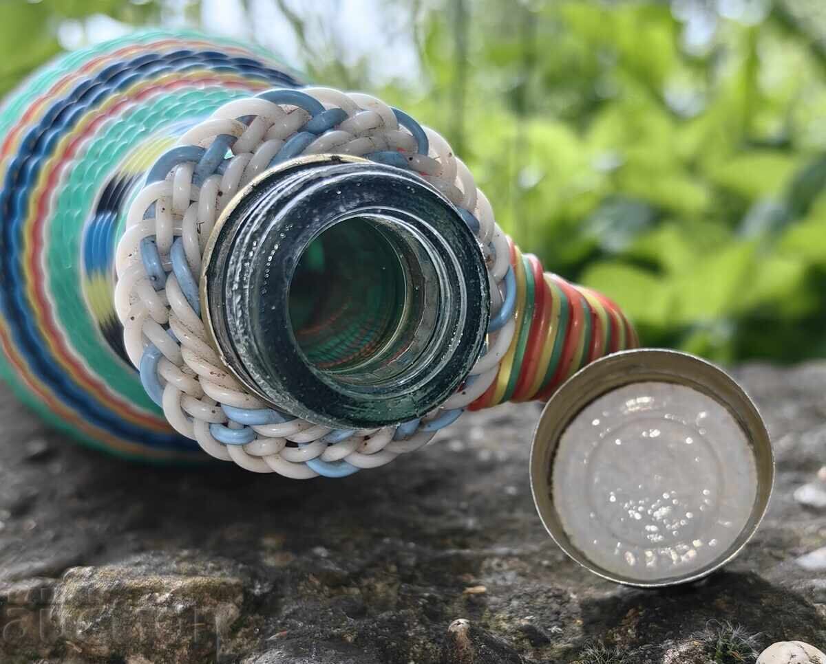 DAMIGIANĂ VINTAGE DIN STICLĂ ÎMPLETITĂ PERFECTĂ, REZISTENTĂ - 7