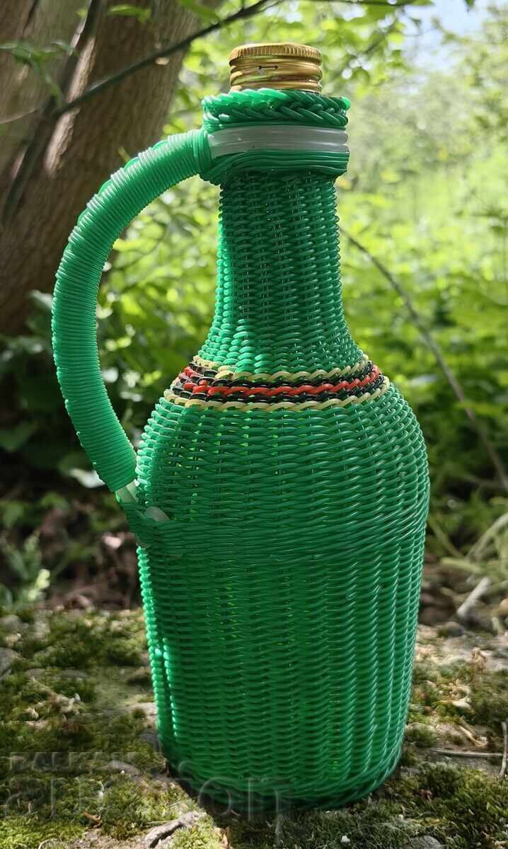 DAMIGIANĂ VINTAGE DIN STICLĂ ÎMPLETITĂ PERFECTĂ, REZISTENTĂ cu preț € 14.00 | 27.38 BGN