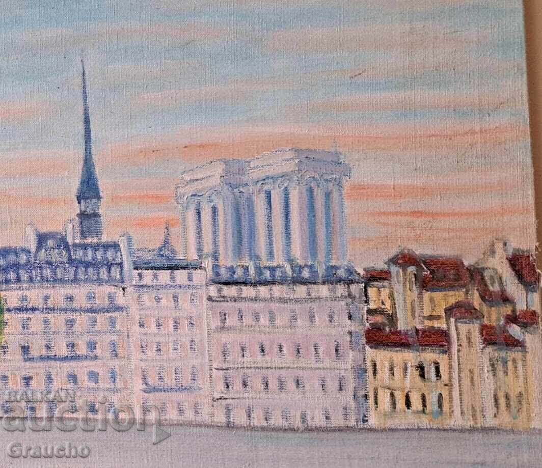 Tablou "Paris" ulei/pânză de un cunoscut pictor bulgar cu preț € 45.00 | 88.01 BGN