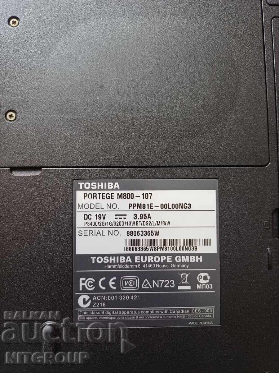 Auction  Toshiba Portege M800-107 – working laptop