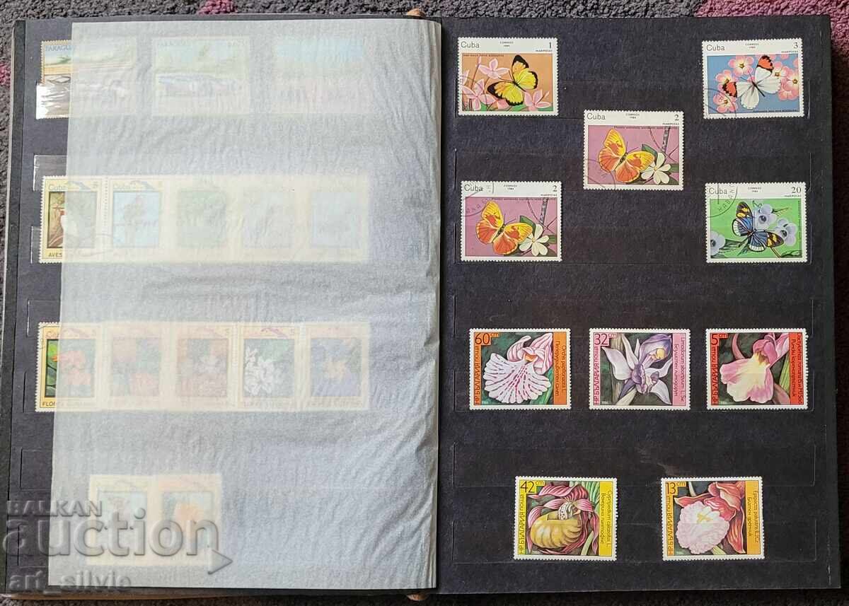 STAMPS - A WHOLE BAG AND ALBUMS - 5 STAMPS - A WHOLE BAG AND ALBUMS - 5
