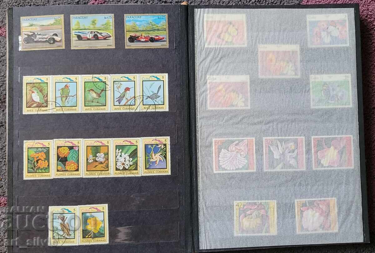 STAMPS - A WHOLE BAG AND ALBUMS - 7 STAMPS - A WHOLE BAG AND ALBUMS - 7