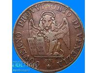5 centesimi 1849 Italia Veneția "Leu"