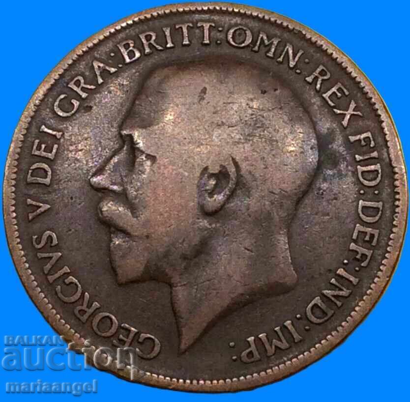 Marea Britanie 1 penny 1917 Regele George V