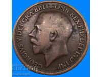 Marea Britanie 1 penny 1917 Regele George V