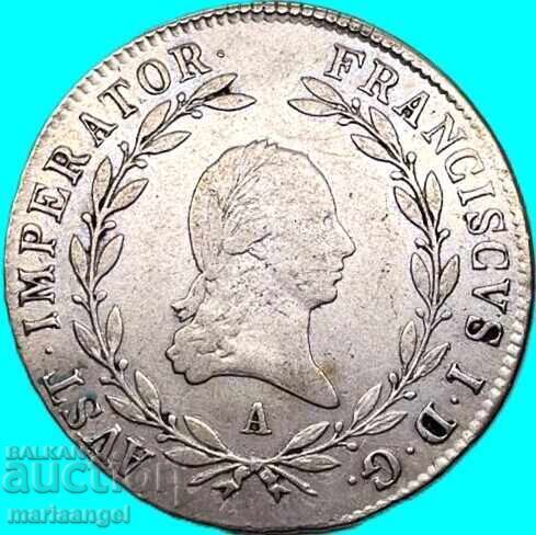 20 Kreuzer 1809 Austria A - Viena împ. Franz I - 5 20 Kreuzer 1809 Austria A - Viena împ. Franz I - 5