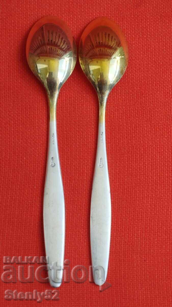 Silver-plated nickel silver tea/coffee spoons for two with price € 15.00 | 29.34 BGN