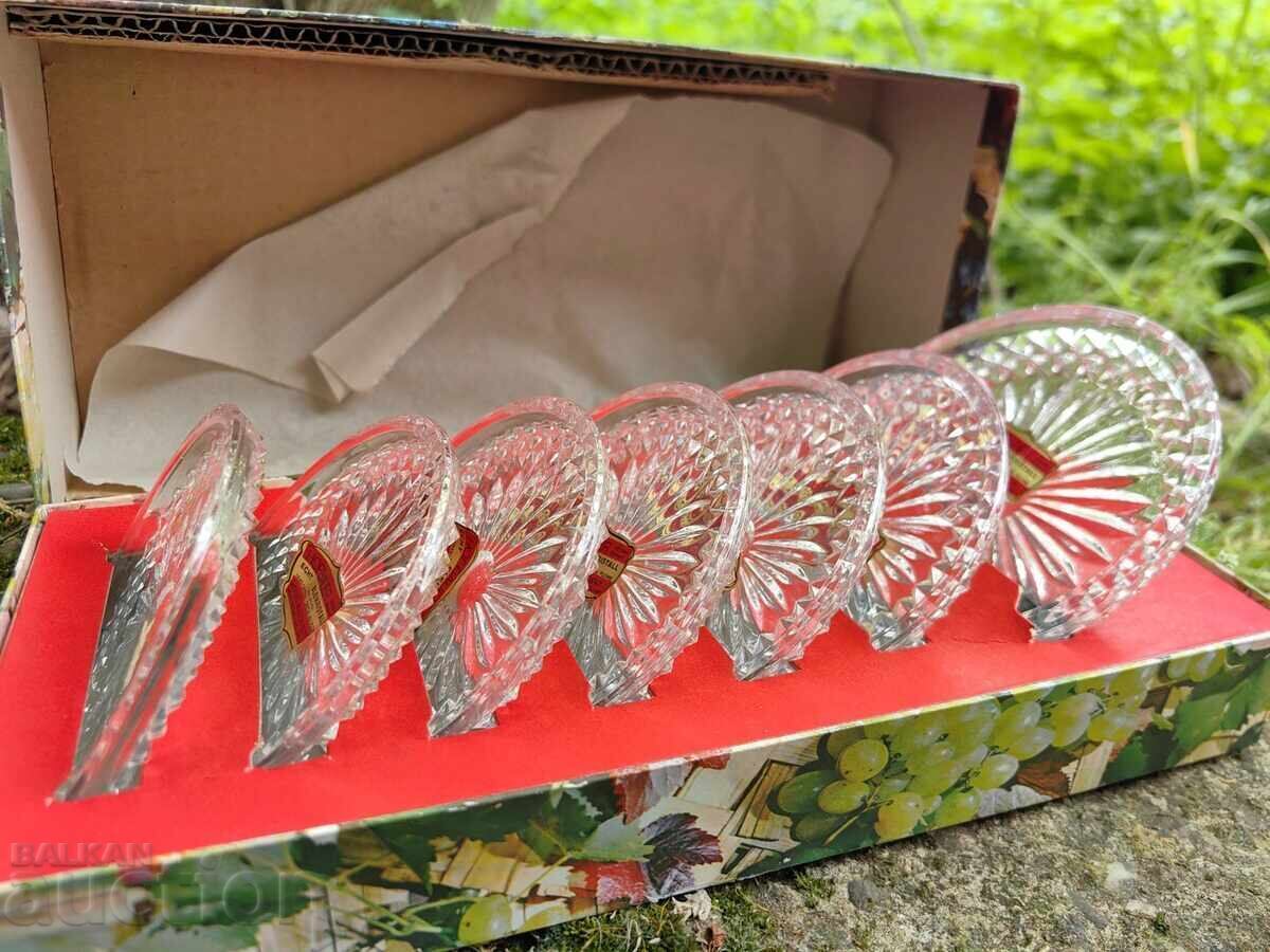 SET DE CRISTAL FARFURIOARE SUPORT FARFURIOARE CRISTAL