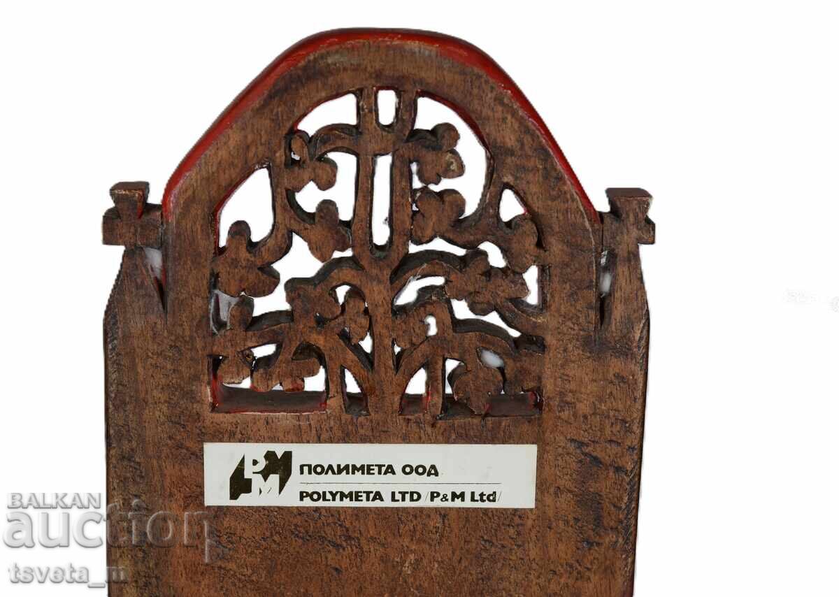 Icoană Sfânta Marina ramă din lemn sculptat - 5