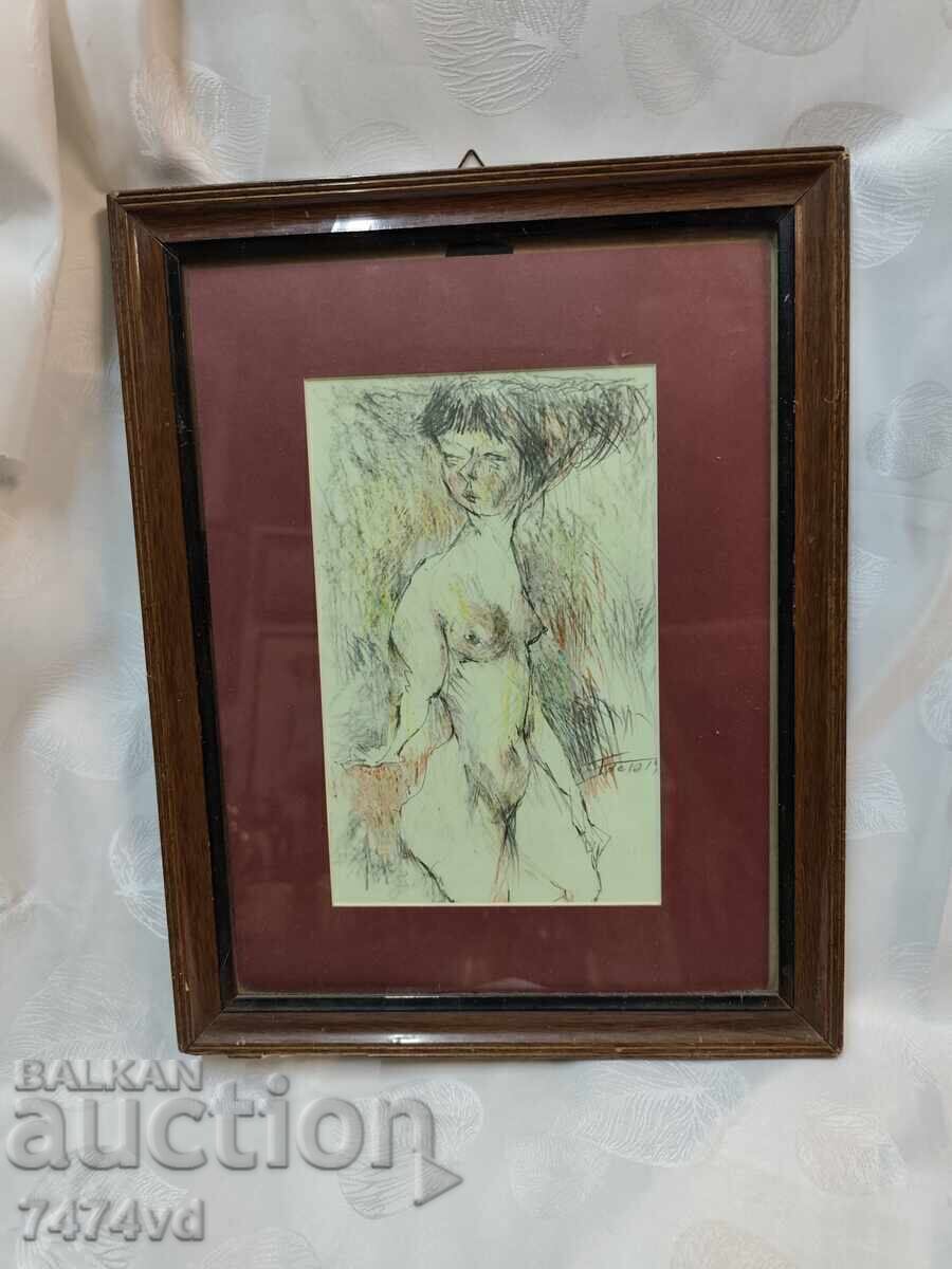 Голяма авторска картина на худ.Евстати Маринов ,лич.колекция