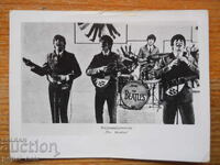 Old small postcard - Beatles