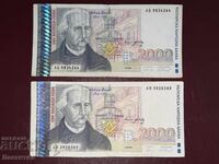 2000 levs 1994 and 1996 with the image of Ficheto