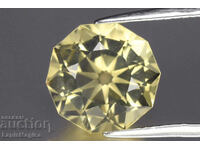 Citrin natural galben deschis 3.79ct 10.3mm VVS tăietură Fancy