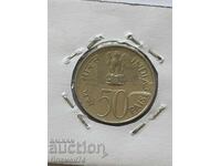 50 paisa 1964 India Decesul lui Jawaharlal Nehru