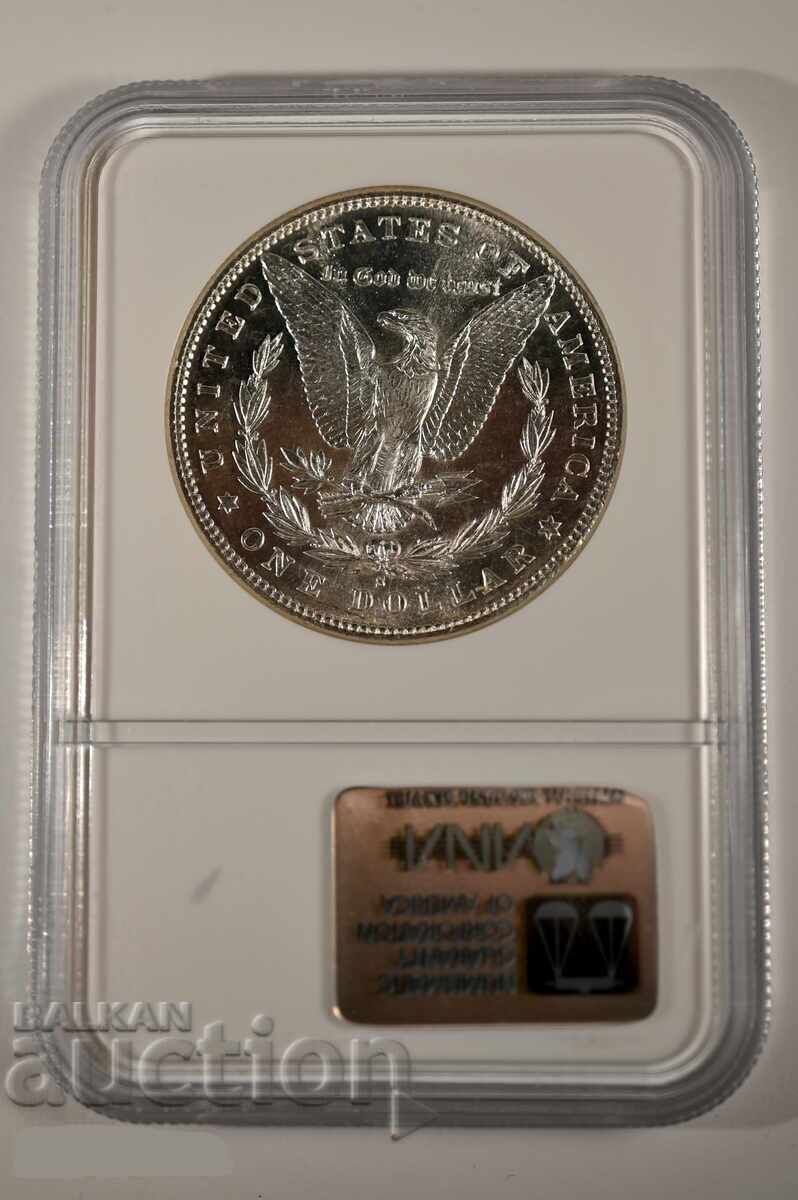 SUA 1 Dolar Morgan 1881 MS64PL NGC cu preț 450,00 € SUA 1 Dolar Morgan 1881 MS64PL NGC cu preț 450,00 €