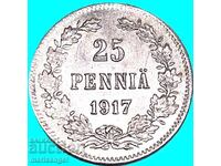 Ρωσία για τη Φινλανδία 25 πένια 1917