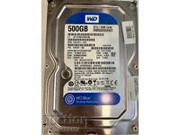 HARD DRIVE 500GB SATA, WESTERN DIGITAL BLUE 100% HEALTH