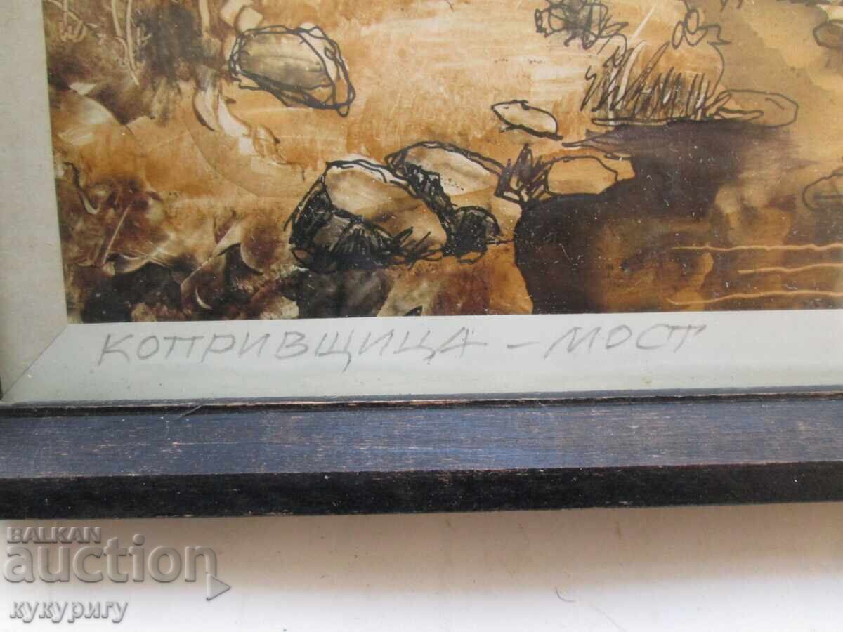 Desen vechi tablou peisaj din Koprivshtitsa - 5