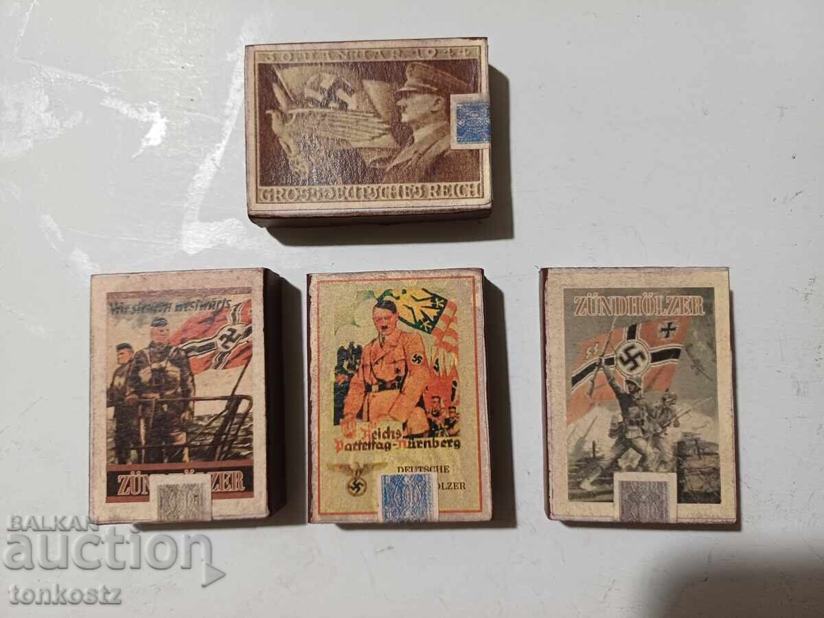 4 τεμ. Σπίρτα DEUTSCHES REICH