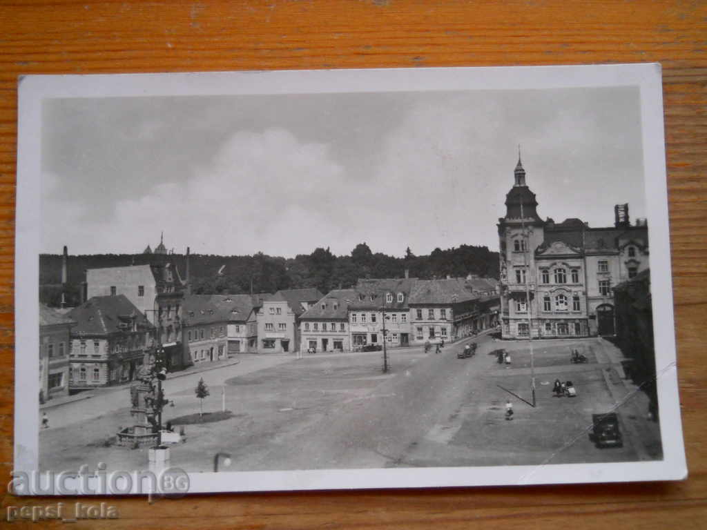 Антикварна картичка - Чехословакия (Шлукнов) 1949 г.