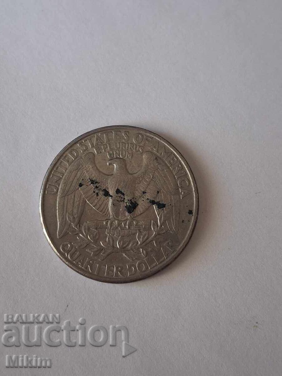 Monedă un sfert de dolar 1996 SUA2