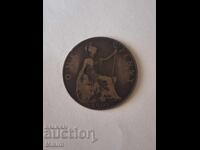 Monedă 1 penny 1907, Marea Britanie