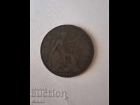 1 Penny Coin 1918 Great Britain