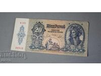 1941 Hungary banknote 20 korona
